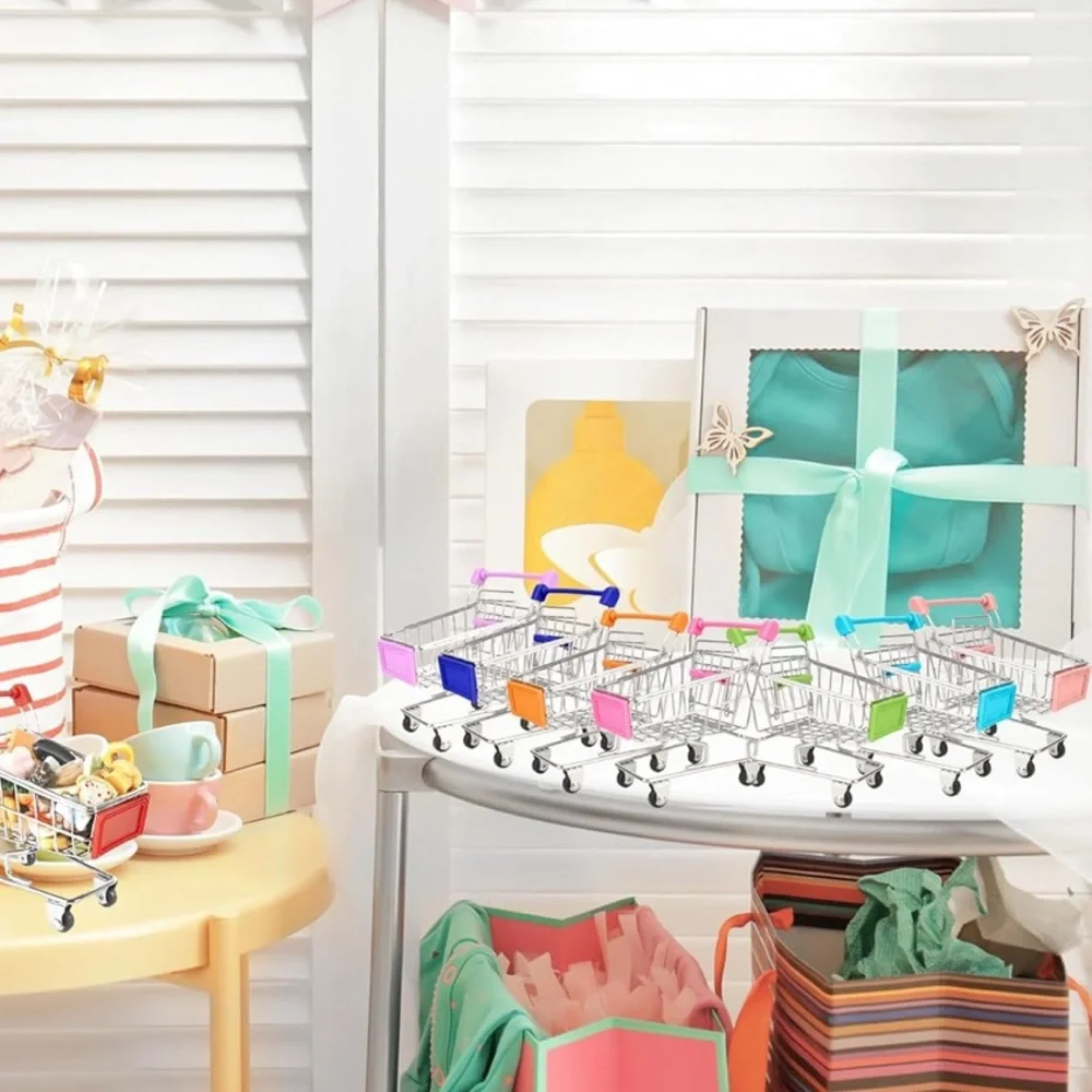 Mini Shopping Cart Party - Multicolor for makeup photo shoot.